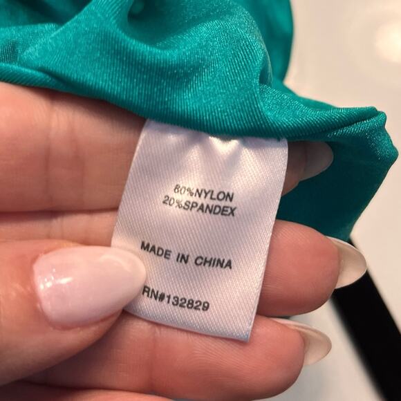 Superdown Eva Twisted Slit Dress in Green size XS - Picture 11 of 13